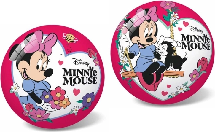Piłka Star Disney Minnie z kwiatami 23 cm