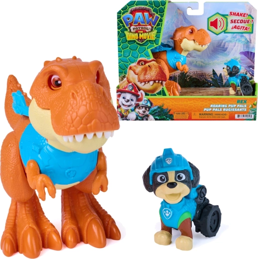 Spin Master Paw Patrol Dino Movie – Rex z interaktywnym T-Rexem Timmy