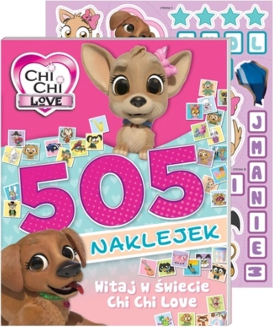 Chi Chi Love kreatywna książeczka z zadaniami i 505 naklejkami