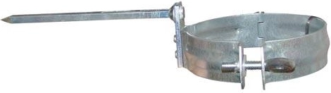 Obejma rury spustowej 100 mm ze stali ocynkowanej