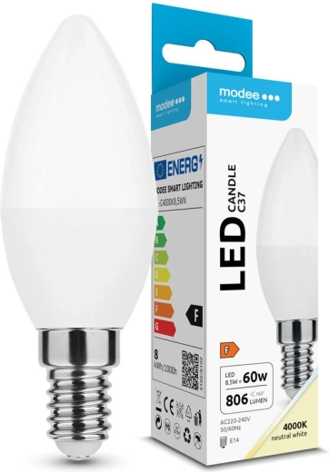 Modee LED świeczka C37 8,5 W E14 806 lm neutralna biel