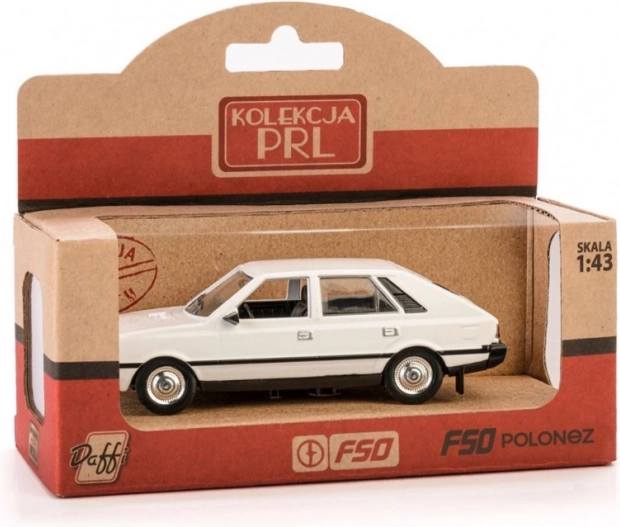 Model auta FSO Polonez 1:43 – biały metalowy model