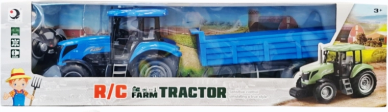 Traktor z przyczepą sterowany zdalnie