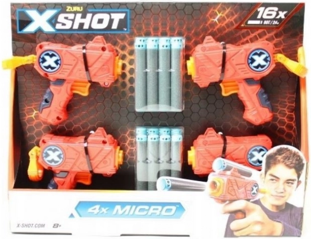 Zestaw wyrzutni Excel Micro 4‑pak 16 strzałek