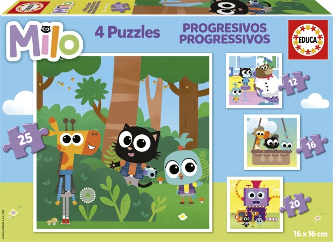 Educa Puzzle Milo 4 w 1