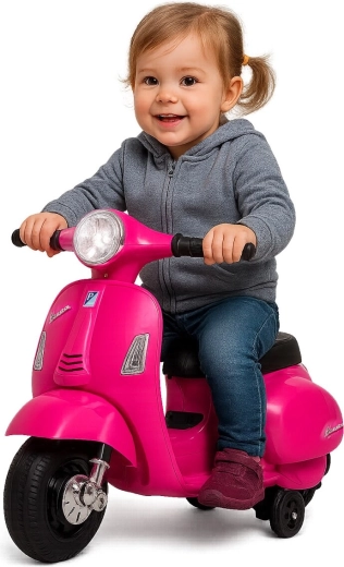 Dziecięcy skuter elektryczny Vespa Mini różowy