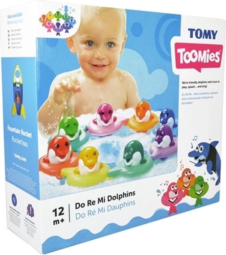 TOMY Toomies muzyczne delfinki do kąpieli