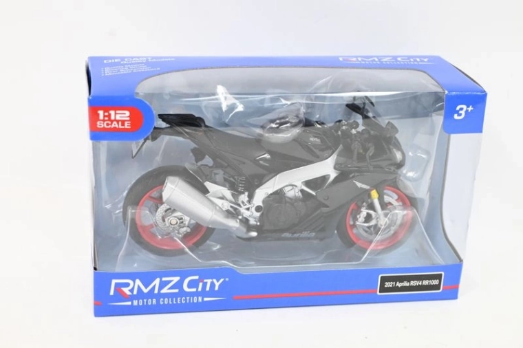 RMZ Hobby model motocykla Aprilia RSV4 1:12 czarny