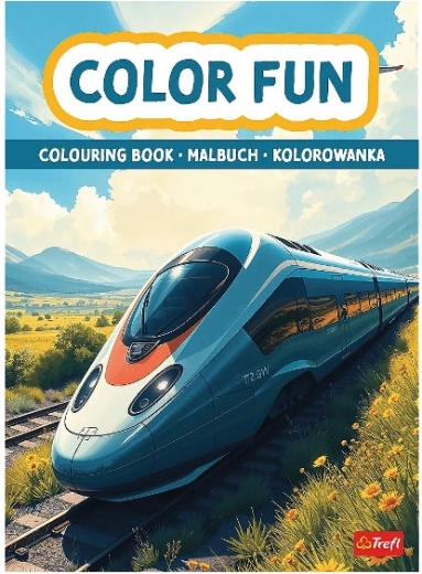 Kolorowanka: pociągi i samoloty