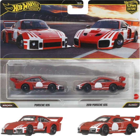 Hot Wheels Premium dwupak PORSCHE 935 + 2018 PORSCHE 935
