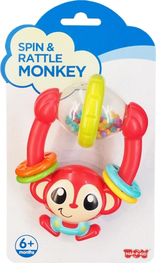 Hap-P-Kid grzechotka małpka dla niemowląt