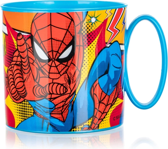 Dziecięcy plastikowy kubek SPIDER-MAN 350 ml, niebieski