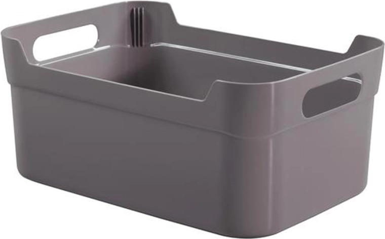 Plastowy koszyk do przechowywania 34 × 24 × 14 cm – mix kolorów