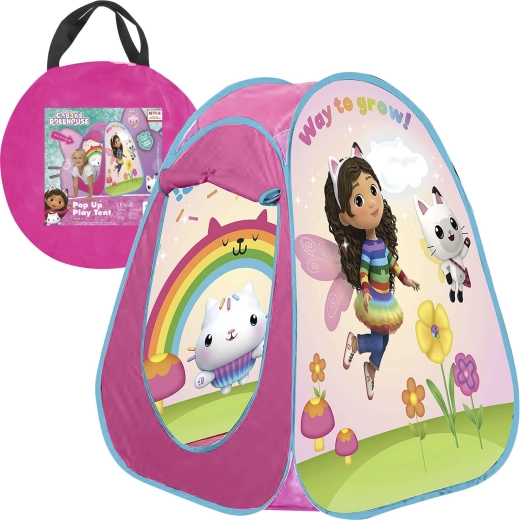 Samorozkładający się dziecięcy namiot Koci domek GABI do pokoju i ogrodu