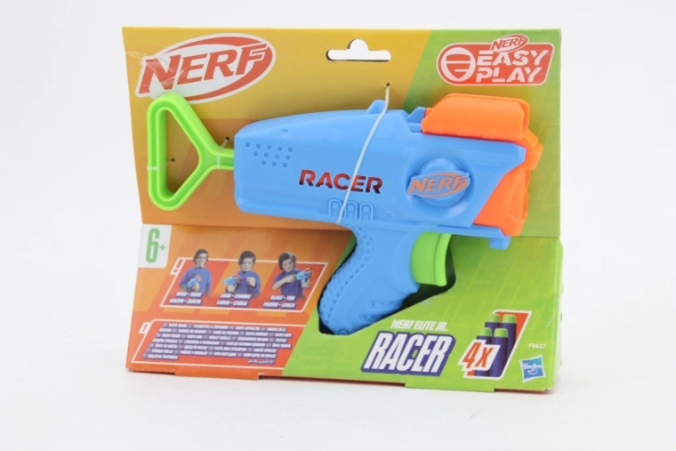 Nerf Elite Jr. Racer dziecięcy pistolet na piankowe strzałki