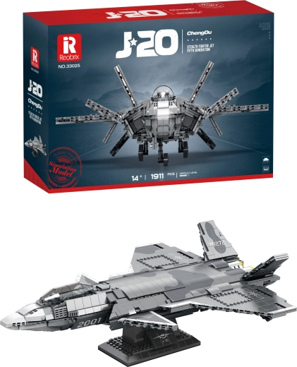 Klocki konstrukcyjne myśliwca J-20 (1911 elementów)