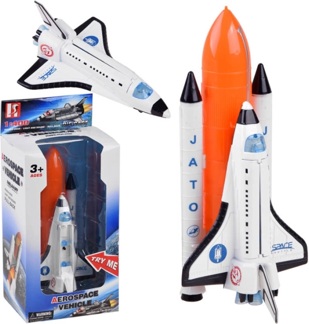 Kosmiczny statek z rakietą efekty świetlne i dźwiękowe