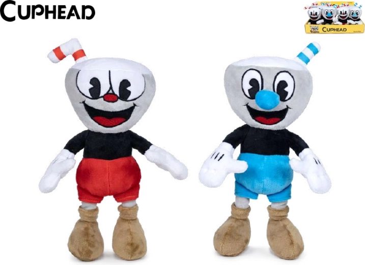 Pluszowe figurki CUPHEAD i MUGMAN 25 cm