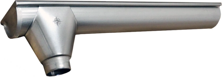 Rynna końcowa lewa i prawa 250 mm, 1 m, stal ocynkowana