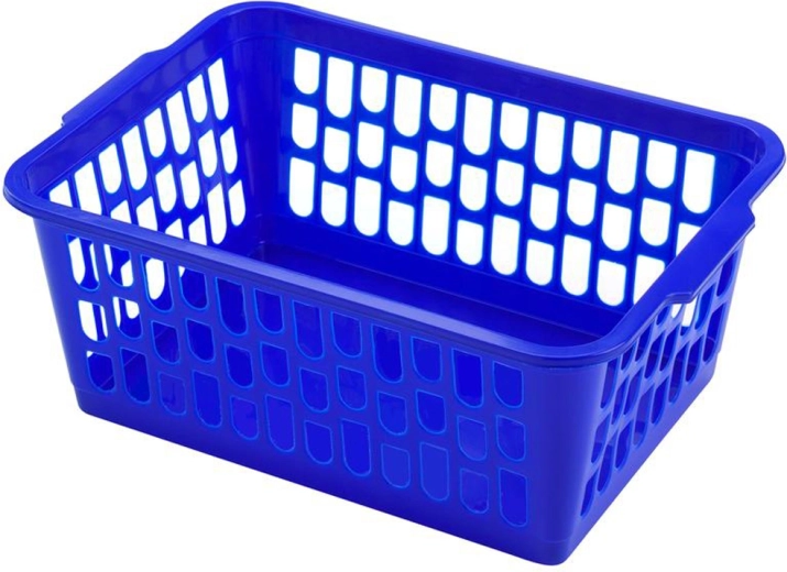 Plastowy koszyk HEIDRUN 36 × 26 × 15 cm – mix kolorów