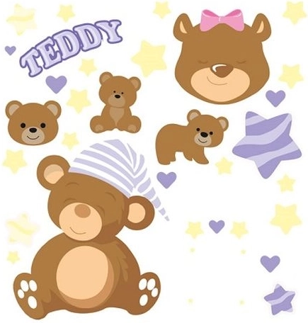 WIKORIA naprasowanki DTF 15 × 20 Teddy