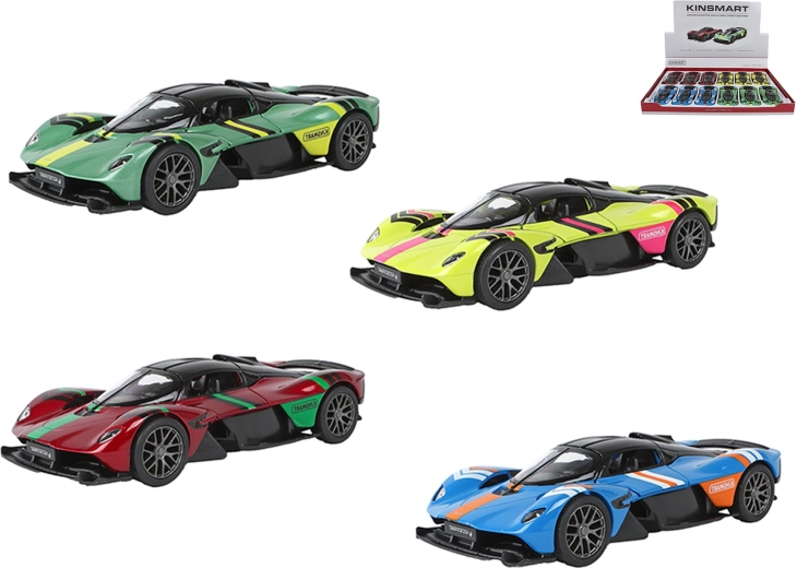 Kinsmart Aston Martin Valkyrie livery edition metalowy model 1:36 z napędem typu pull-back