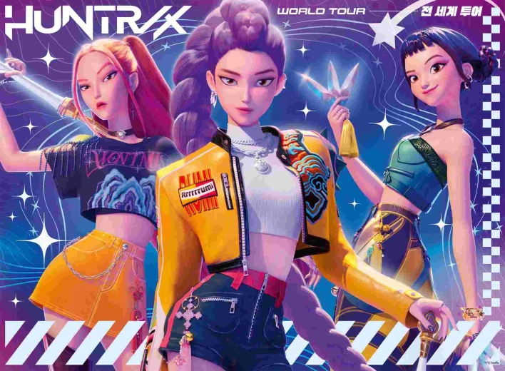 Ravensburger K-pop: Łowczynie demonów – światowa trasa, puzzle 150 elementów