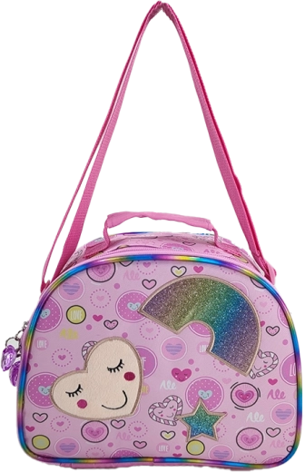 Dziecięca torebka na ramię w kształcie serca 25 cm