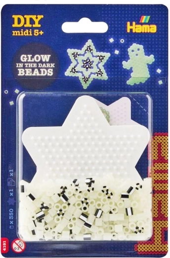 Zestaw koralików Gwiazda świecąca w ciemności, 350 szt. MIDI