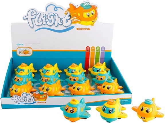 Zabawka samolot na napęd cierny 8,5 cm