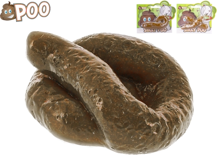 Lepki fałszywy bobek 7–10 cm – realistyczna zabawka do żartów