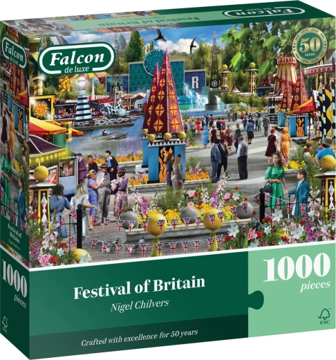 Puzzle Falcon de luxe Festiwal Wielkiej Brytanii 1000 elementów