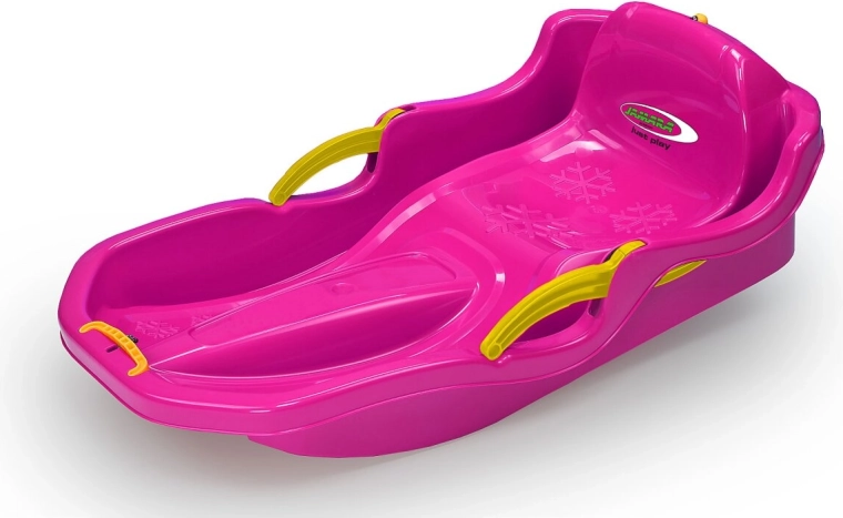 Snow Play boby Comfort 80 cm różowe z hamulcem ręcznym - 1 sztuka