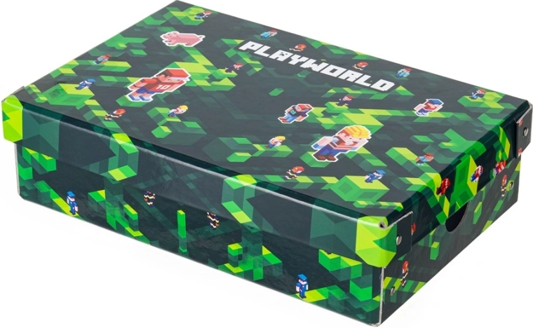 Małe laminowane pudełko do przechowywania z pokrywką PLAYWORLD