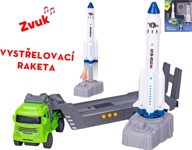 Ciężarówka z napędem inercyjnym i rakietą z wyrzutnią, dźwięki