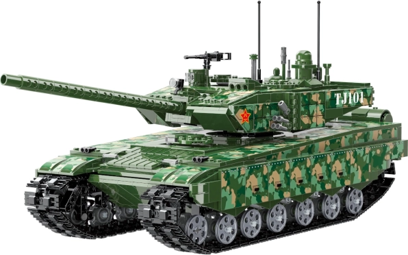 Qman strefa bojowa – główny czołg bojowy 99A z szczegółowym modelem silnika
