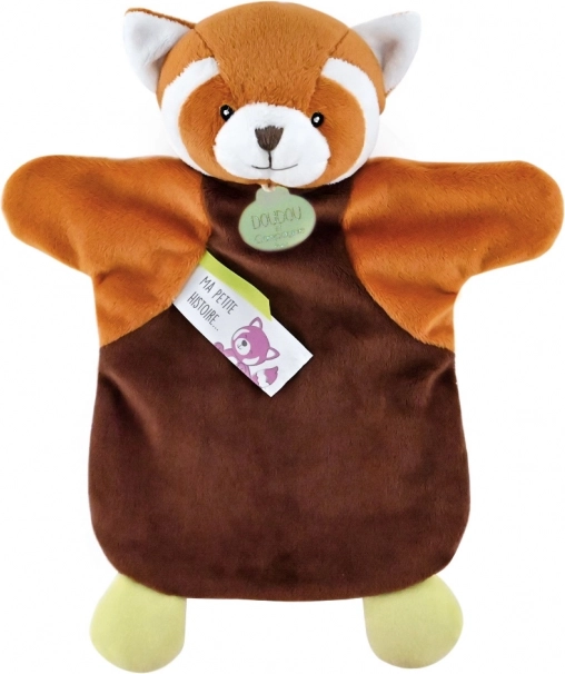 Pluszowy pacynka panda czerwona 25 cm