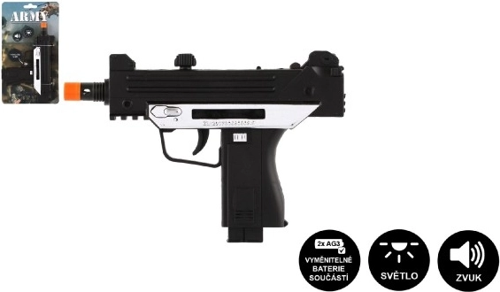 Dziecięcy pistolet maszynowy z efektami