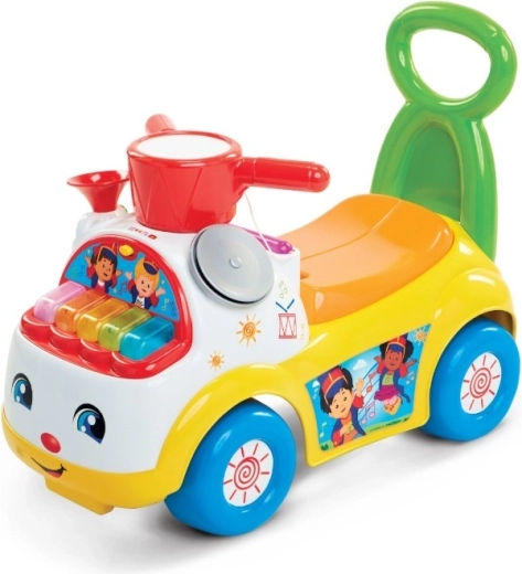 Fisher-Price muzyczny jeździk żółta muzyczna parada