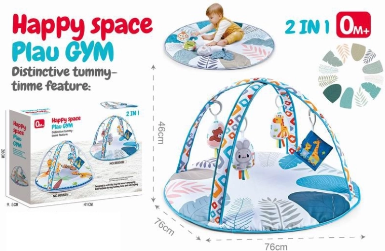 Edukacyjna mata do zabawy dla niemowląt 2w1