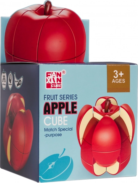 Logiczna kostka–łamigłówka w kształcie jabłka dla dzieci i dorosłych
