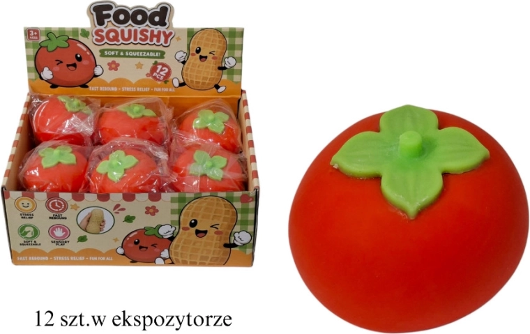 Gniotek w kształcie pomidora - 1 sztuka