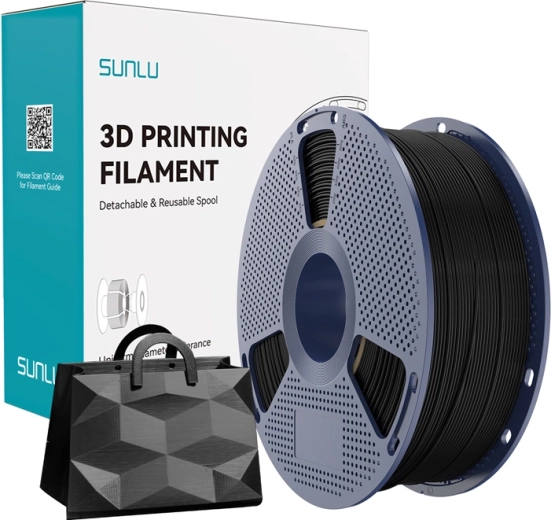 Filament Sunlu TPU Silk czarny 1,75 mm 1 kg