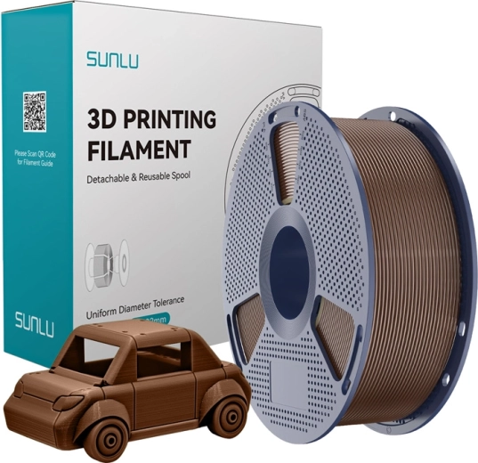 Filament Sunlu PETG kawowobrązowy