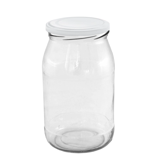 Zestaw słoików do wekowania 900 ml z emaliowanymi wieczkami 82 mm, 8 szt.