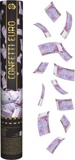 Pneumatyczne konfetti foliowe banknoty euro