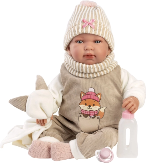 Llorens New born realistyczna lalka niemowlę z dźwiękami 44 cm