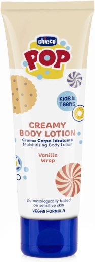 Chicco Pop kremowe mleczko do ciała o zapachu wanilii 150 ml