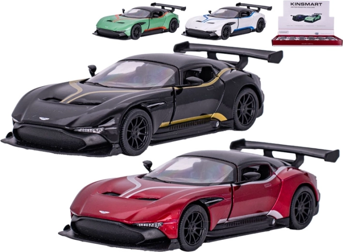 Metalowy model samochodu Aston Martin Vulcan 1:38 z napędem typu pull-back Kinsmart
