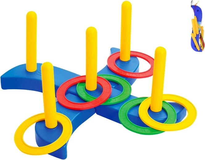 Rzutowe kółka – gra dla dzieci rozwijająca koordynację